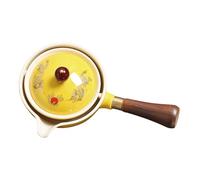 Théière chinoise en céramique,Théière en céramique de 160ml, distributeur de préparation de thé chinois - Ensemble de théière goutte à goutte Kungfu multifonctionnel, ensemble de théière à poignée lat