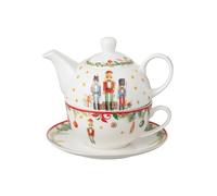 Théière de Noël "Casse-Noisette" 16cm Blanc