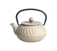Théière de type japonaise taupe clair en fonte 0.7 litre
