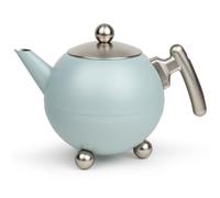 Théière DUET BELLA RONDE 1,2 l, léger bleu, acier inoxidable, Bredemeijer