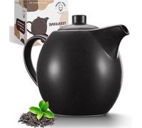 Théière en céramique 12 L, noir anthracite