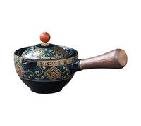 Théière en céramique avec poignée - Distributeurs de thé chinois décoratifs de 160ml, outils de préparation du thé,Ensemble de théière goutte à goutte Kungfu multifonctionnel, ensemble de théière à po