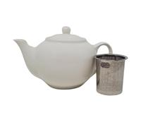 Théière en céramique McEntee's Dublin 600 ml/20 oz (2 tasses) avec infuseur amovible en acier inoxydable