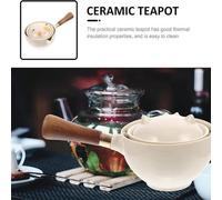 Théière en céramique, portable, pivotante, pour l'extérieur, les restaurants et les salons de thé