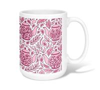 Théière en céramique - Tasse à café en céramique avec poignée - Idéale pour l'amitié, la famille, les collègues, les professeurs - 445 ml