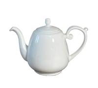 Théière en céramique Théière en céramique blanche, grande capacité, bouilloire, cafetière, vaisselle ménagère pour la commodité