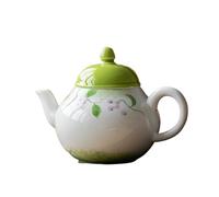 ThéIèRe En CéRamique Théière en porcelaine blanche avec infuseur et filtre, bouilloire en céramique peinte à la main, accessoires de cérémonie