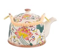Théière en Céramique Vintage 900ml pour Hôtels et Salles de Réunion | Surface Polie, Grosse Capacité, Fabrication Soignée, Matériau Sûr et Fiable, Style Classique Rétro pour Usage Quotidien