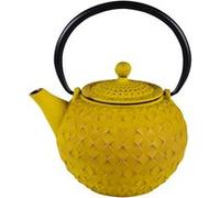 Théière en fonte 1 l avec fitre inox Octo jaune - Trend'up - Jaune - Fonte inox G