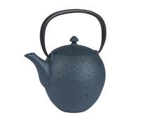 Théière en fonte 1l avec filtre inox Silicia bleue