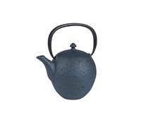 Théière en fonte 1l avec filtre inox Silicia bleue