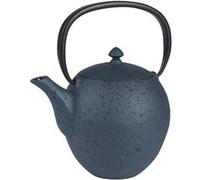 Théière en fonte 1l avec filtre inox Silicia bleue