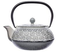 Théière en fonte 1L - D. 18,5 x P. 16 x H. 18 cm - Blanc