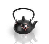 Théière en fonte, bouilloire à thé de style japonais avec infuseur amovible et prune Magpie 10 oz/0.3l