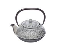 Théière en fonte 1L - D. 18,5 x P. 16 x H. 18 cm - Blanc