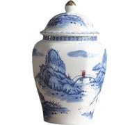 Théière en porcelaine bleue et blanche avec couvercle