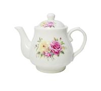 Théière en porcelaine de style européen, théière vintage en céramique (414 ml)