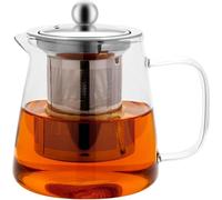Théière en verre 750ml tamis en borosilicate résistant à la chaleur noir vert thé aux fruits