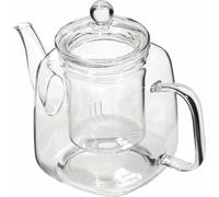 Théière en verre avec filtre à thé - 1 l - Insert en verre - Pour thé et tisanes - e FCM
