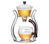 Théière en verre, magnétique, semi-automatique, couleur orange