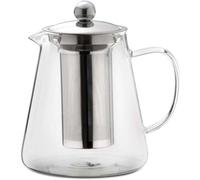 Théière en verre Unyqoos® de 1,2 L – Fabriquée en verre borosilicaté avec un filtre en acier inoxydable, un bec verseur anti-goutte et un couvercle hautement poli – idéale pour le thé en vrac et les s