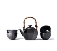 Théière et tasses à thé en set GUNMETAL, 5 pièces, MIJ