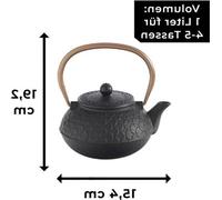 Théière Famanu avec filtre, 1 litre - En fonte, céramique ou grès - Théière japonaise