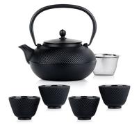Théière Vilde Bouilloire avec passoire à thé et bols à thé en fonte émaillée CAST LINE 1 L 60 ml 6 pcs.