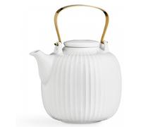 Théière Hammershøi, 1,2 litre, porcelaine, blanche, design moderne