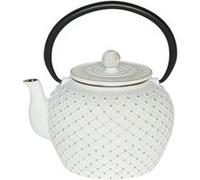 Table Passion - Théière Hokkaïdo en fonte avec filtre 1,2l blanche