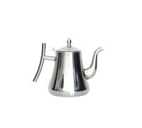 HOME DECO FACTORY - Théière en inox KA6128 - Couvercle hermétique - 1,2 L - Argent