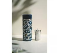 Théière isotherme avec infuseur inox QWETCH 500 ml Flowers bleu nuit