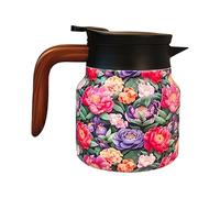 Théière isotherme - Bouilloire vintage en acier inoxydable 800 ml | Groupe d' de bouilloire à thé rétro, carafe thermique, conservation de la chaleur, versement facile | de thé Home