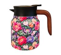 Théière isotherme - Bouilloire vintage en acier inoxydable 800 ml | Groupe d' de bouilloire à thé rétro, carafe thermique, conservation de la chaleur, versement facile | de thé Home