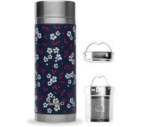 Théière isotherme - Pour boissons chaudes et froides - 400 ml - Bleu - Acier inoxydable