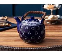 Théière japonaise traditionnelle en porcelaine, 880 ml - verte - tisane - Caydanlik - grande - vintage
