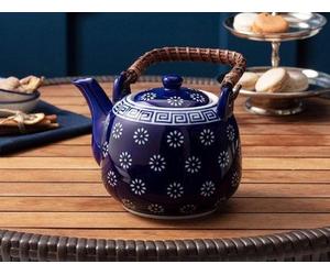 Théière japonaise traditionnelle en porcelaine, 880 ml - verte - tisane - Caydanlik - grande - vintage