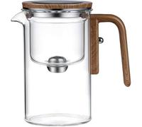 Théière Magic Witch Art avec infuseur et poignée en bois 520 ml | Contrôle de la pression, design 2 en 1, infusion de thé en vrac, tasse de sorcière incluse
