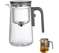 Théière magique avec séparateur d'eau et poignée en bois