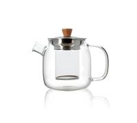Théière Oscar en verre borosilicate et inox 0,55 L Ogo