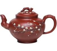 Théière SA-37609 en Céramique Marron/Rouge KP37609