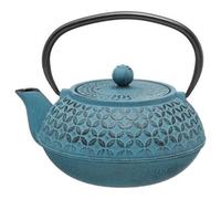 Théière - SECRET DE GOURMET - Flower - 1 L - Filtre inox - Fonte bleue