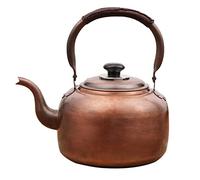 Théière sifflante en cuivre de qualité supérieure pour cuisinière, poignée ergonomique, design durable et élégant, fonctionne sur toutes les cuisinières, parfaite pour la maison ou comme cadeau