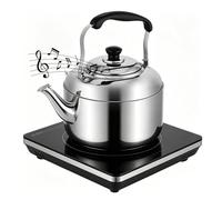 Théière sifflante pour cuisinière - Acier inoxydable 400 3 L, 5 L, 7 L | Bouilloire à eau | Sifflet pour appartement, ferme, restaurant, cuisine, camping, pique-nique, intérieur ou extérieur, usage