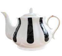 Theiere Théière en porcelaine fine, service à thé, cafetière dorée peinte à la main, eau(Color-02)