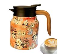Théière thermique, distributeur de boissons, bouteille isotherme de 1000 ml, infuseur et passoire intégrés, carafe à double paroi en acier inoxydable, idéale pour le café chaud ou froid, le thé et le