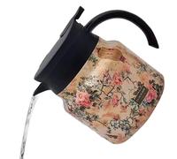 Théière thermo À Motif Floral Vintage Avec Infuseur Intégré, 800ml Théière Isotherme Avec Infuseur, Carafe Thermique En Acier Inoxydable Avec Couvercle Pour Boissons Chaudes Pour La Maison