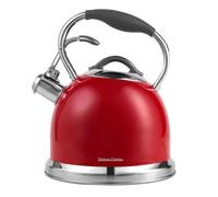 Théière traditionnelle rétro avec sifflet Vintage Cuisine Red