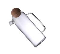 Théière Transparente en Verre Épais Bouchon Liège, Poignée Ergonomique | 800ml et 500ml, Résistante Chaud et Froid, Capacités 1200ml, pour Restaurant et Bureau