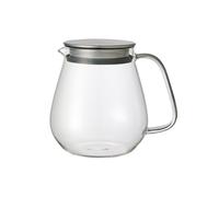 Kinto Unitea One Touch | Théière 720 ml | Résistant à la chaleur | Théière en verre avec filtre en acier inoxydable et couvercle